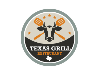 TEXAS GRILL RESTAURANT logo design by Kirito