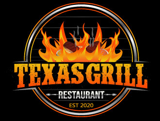 TEXAS GRILL RESTAURANT logo design by Suvendu