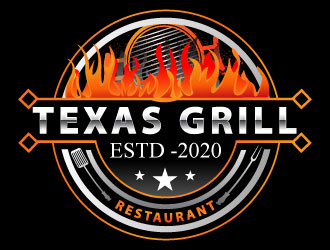 TEXAS GRILL RESTAURANT logo design by Suvendu