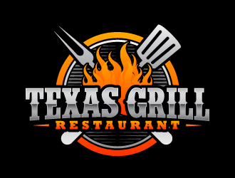 TEXAS GRILL RESTAURANT logo design by Kirito