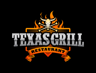 TEXAS GRILL RESTAURANT logo design by Kirito