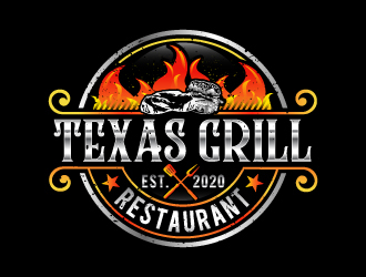 TEXAS GRILL RESTAURANT logo design by LucidSketch