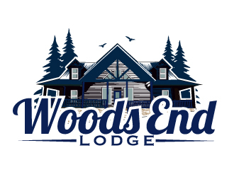 Woods End Lodge logo design by AamirKhan