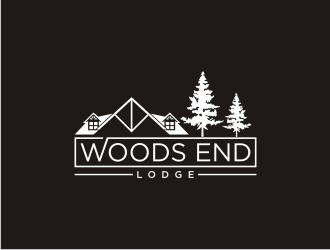 Woods End Lodge logo design by Artomoro