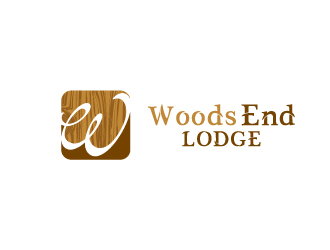 Woods End Lodge logo design by alxmihalcea