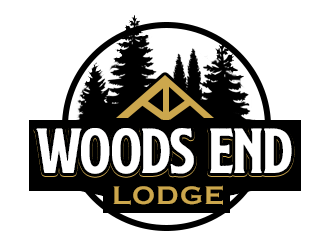 Woods End Lodge logo design by kunejo