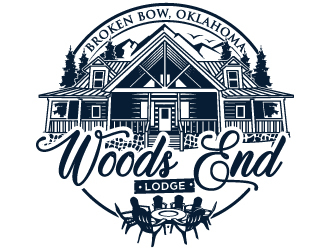 Woods End Lodge logo design by Suvendu