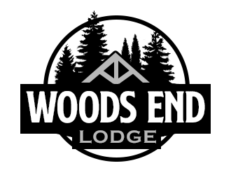 Woods End Lodge logo design by kunejo