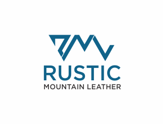 Rustic Mountain Leather logo design by santrie