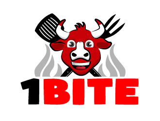 1 bite   logo design by AamirKhan