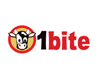 1 bite   logo design by AamirKhan