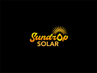 Sundrop Solar logo design by geomateo