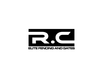 R.C ELITE FENCING AND GATES logo design by oke2angconcept