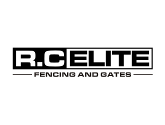 R.C ELITE FENCING AND GATES logo design by Franky.