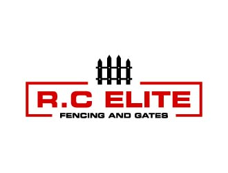 R.C ELITE FENCING AND GATES logo design by maserik