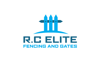R.C ELITE FENCING AND GATES logo design by aryamaity