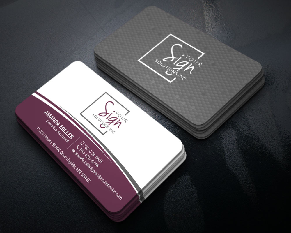 Your Sign Solutions Inc logo design by Boomstudioz