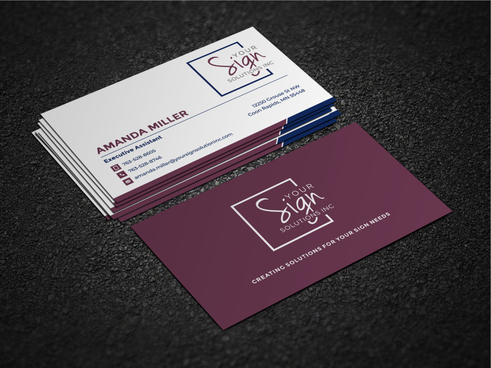 Your Sign Solutions Inc logo design by zizze23