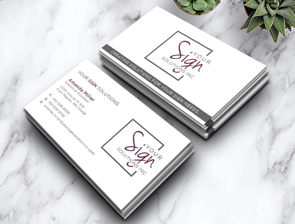 Your Sign Solutions Inc logo design by Niqnish