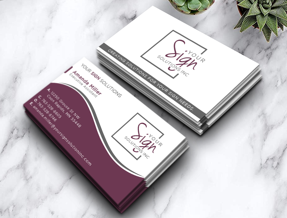 Your Sign Solutions Inc logo design by Niqnish