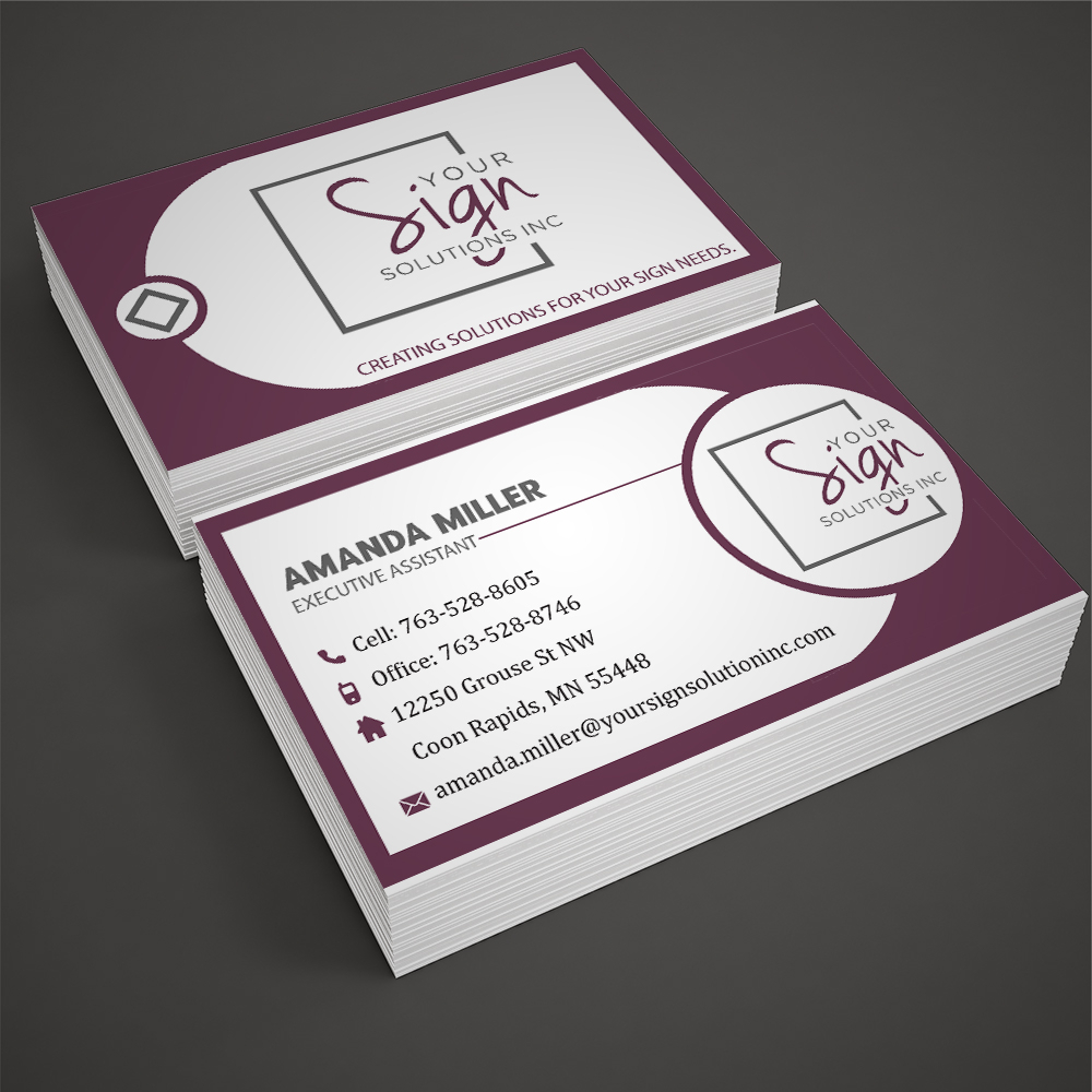 Your Sign Solutions Inc logo design by Sofia Shakir