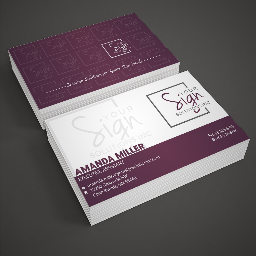 Your Sign Solutions Inc logo design by Sofia Shakir