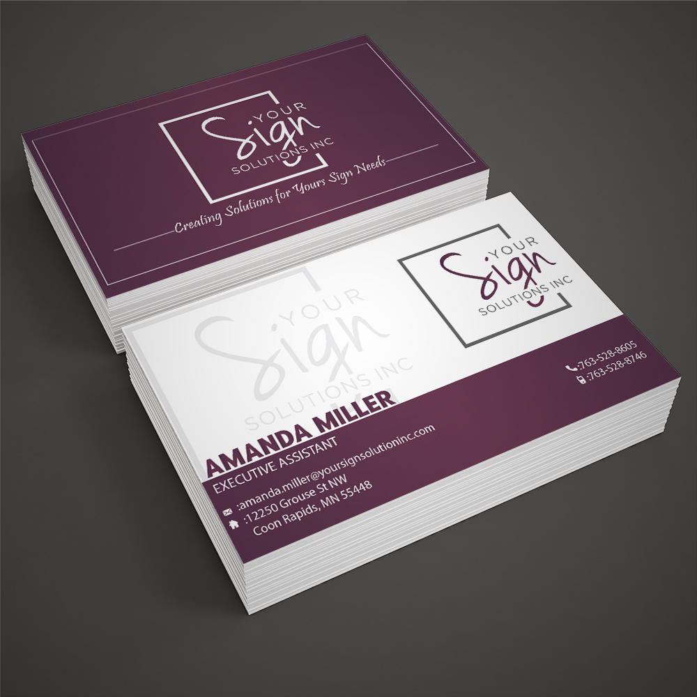 Your Sign Solutions Inc logo design by Sofia Shakir