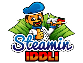Steamin  Iddli logo design by DreamLogoDesign
