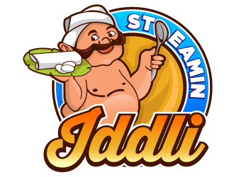 Steamin  Iddli logo design by LucidSketch