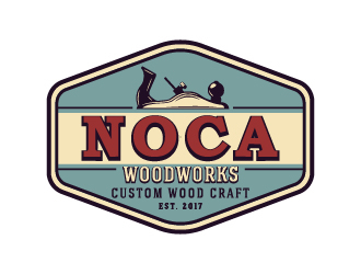 NOCA Woodworks logo design by cybil
