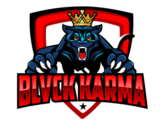 BLVCK KARMA  (Black karma)  logo design by AamirKhan