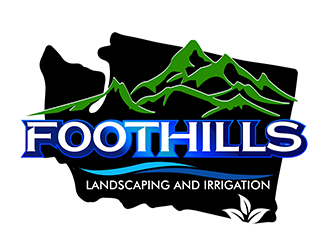 Foothills Landscaping and Irrigation logo design by 3Dlogos