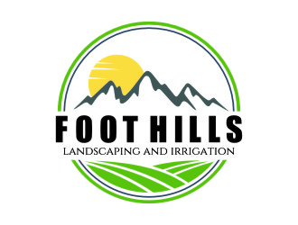 Foothills Landscaping and Irrigation logo design by jetzu