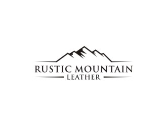 Rustic Mountain Leather logo design by bombers