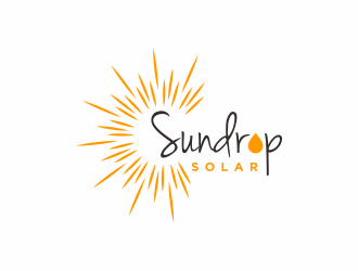 Sundrop Solar logo design by Zeratu