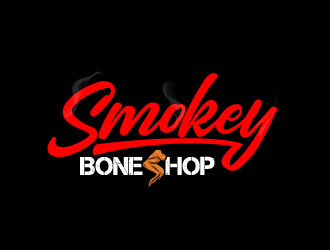 Smokey Bone Shop logo design by daywalker
