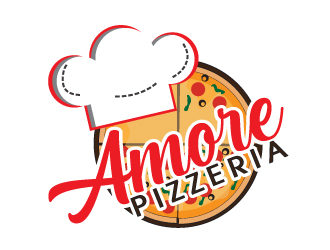Amore Pizzeria  logo design by AamirKhan