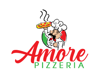 Amore Pizzeria  logo design by AamirKhan