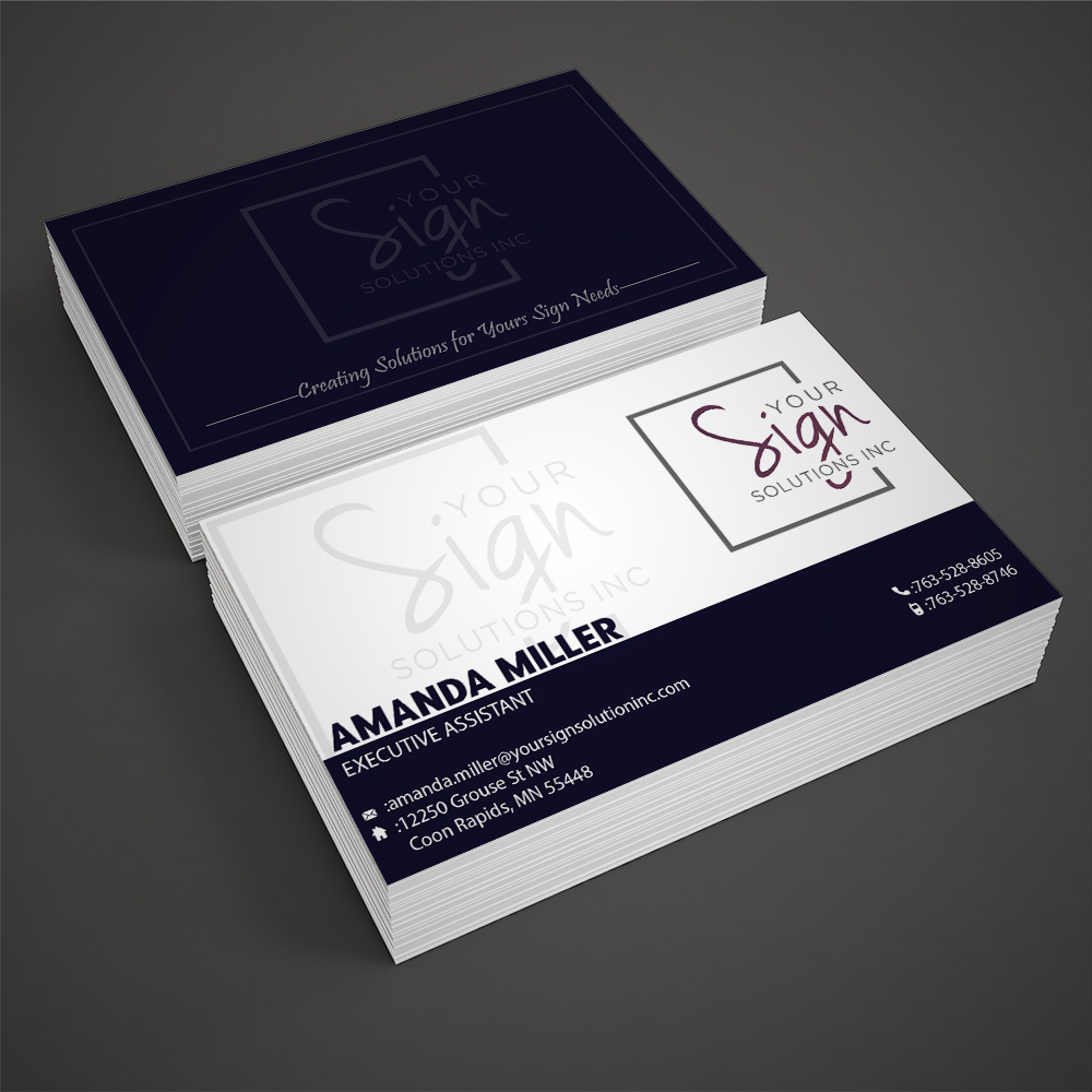 Your Sign Solutions Inc logo design by Sofia Shakir