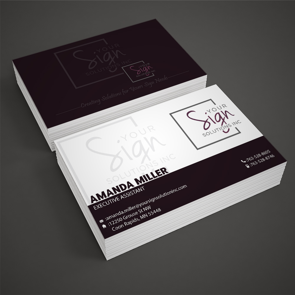 Your Sign Solutions Inc logo design by Sofia Shakir