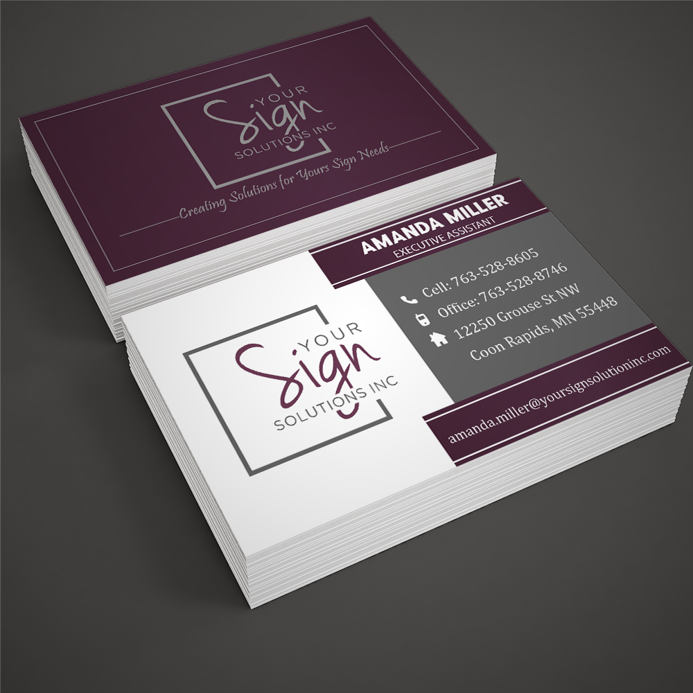 Your Sign Solutions Inc logo design by Sofia Shakir