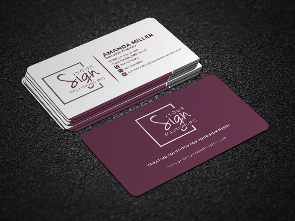 Your Sign Solutions Inc logo design by zizze23