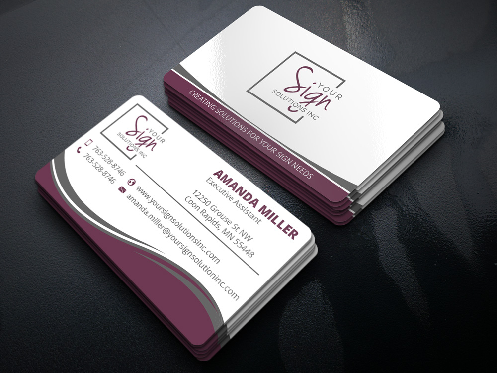 Your Sign Solutions Inc logo design by Gelotine