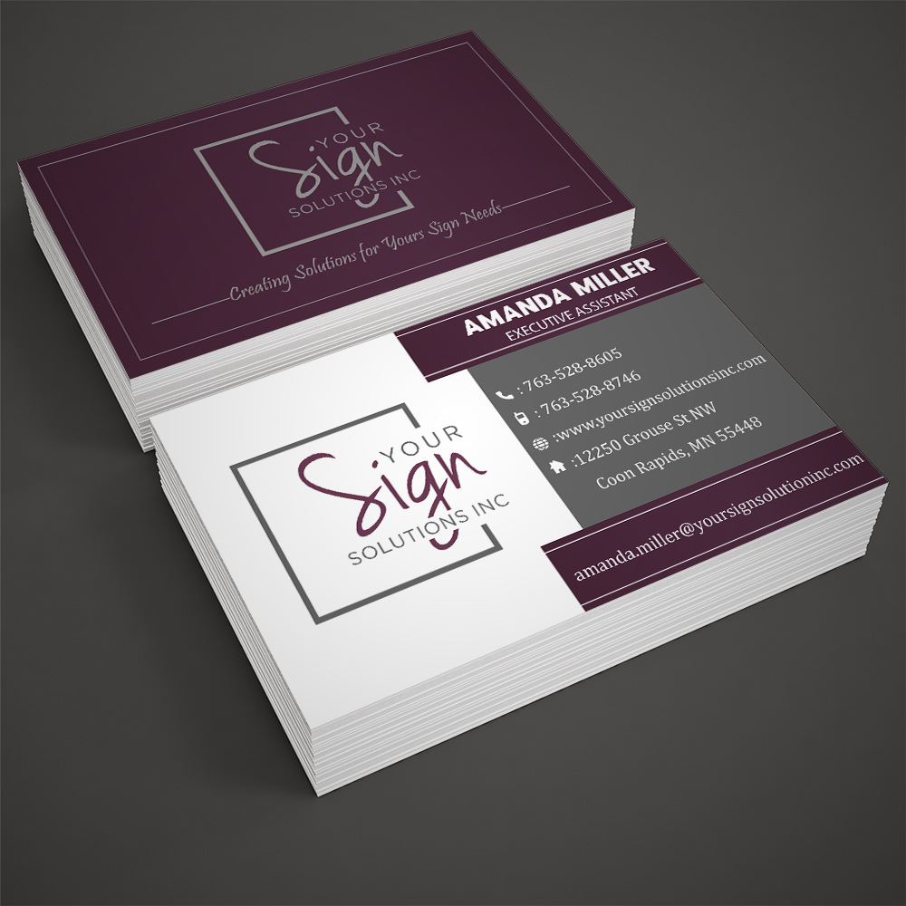 Your Sign Solutions Inc logo design by Sofia Shakir