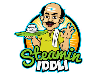 Steamin  Iddli logo design by DreamLogoDesign