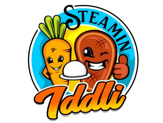 Steamin  Iddli logo design by veron