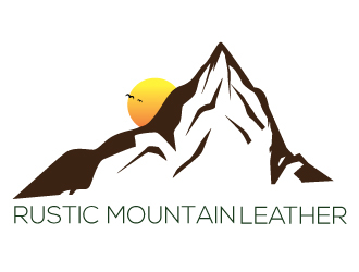 Rustic Mountain Leather logo design by Bambhole