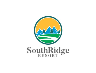 SouthRidge Resort logo design by daanDesign