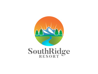 SouthRidge Resort logo design by daanDesign