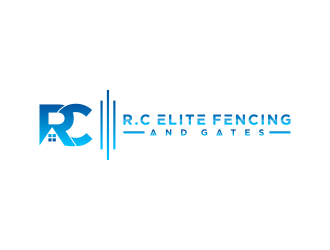 R.C ELITE FENCING AND GATES logo design by tukang ngopi
